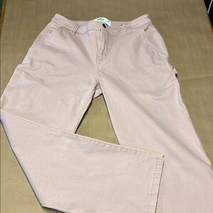 Hollister Light Pink High Rise Utility Dad Pants Size 7